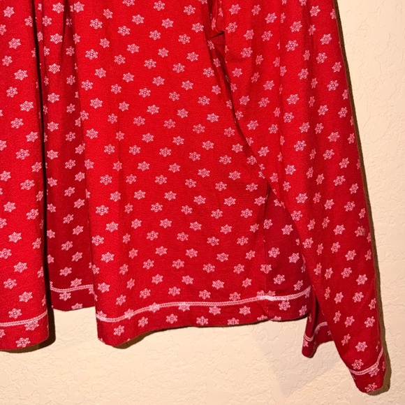 Cacique Lane Bryant Christmas Red & White Snowflake Pajama Set- Size 14/16 - Picture 5 of 14